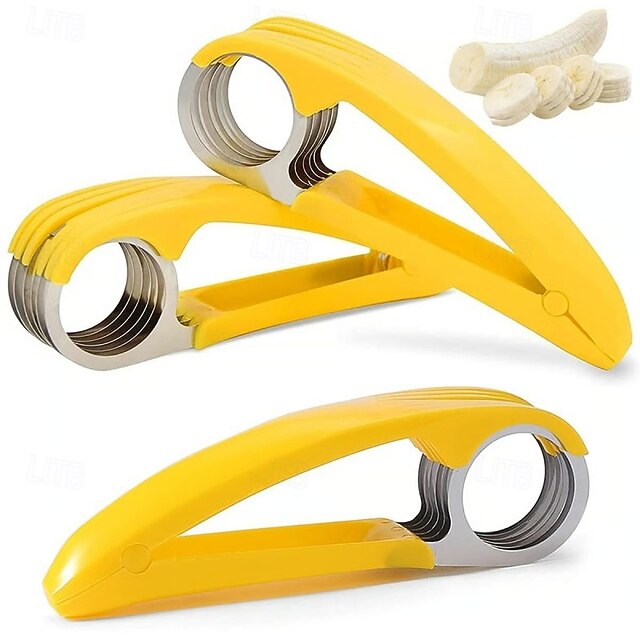 Stainless Steel Manual Fruit and Vegetable Slicer with Portable Design for Salad and Snack Preparation