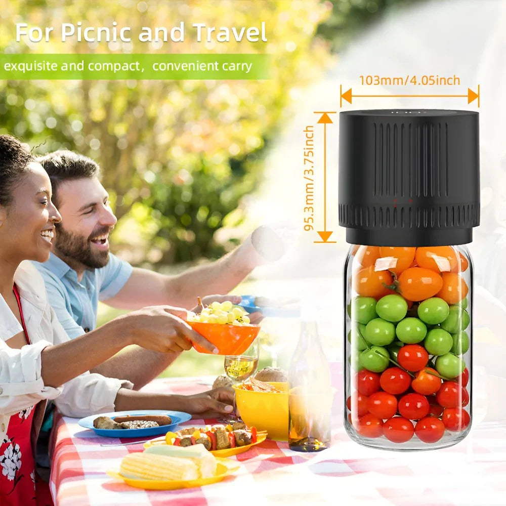 Automatic Vacuum Sealing Kit for Wide and Regular Mouth Mason Jars