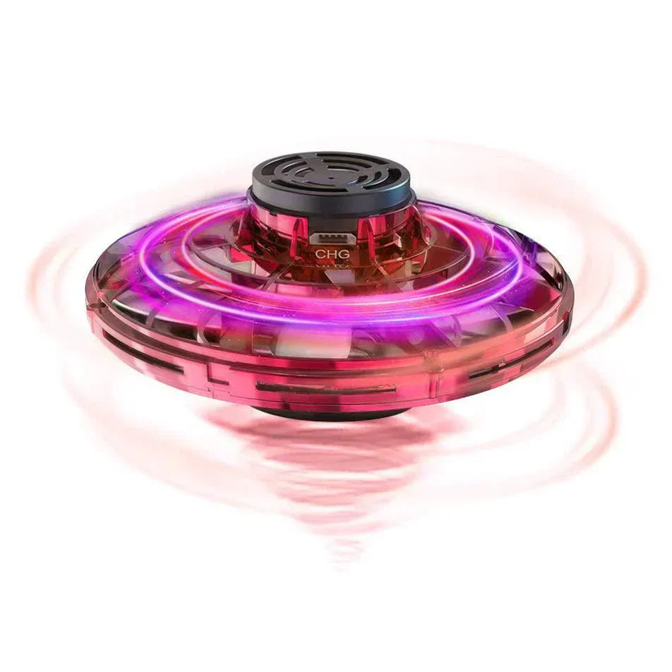 Hand Control Gyroscopic Hovering Spinner with LED Light Display and Rechargeable Battery