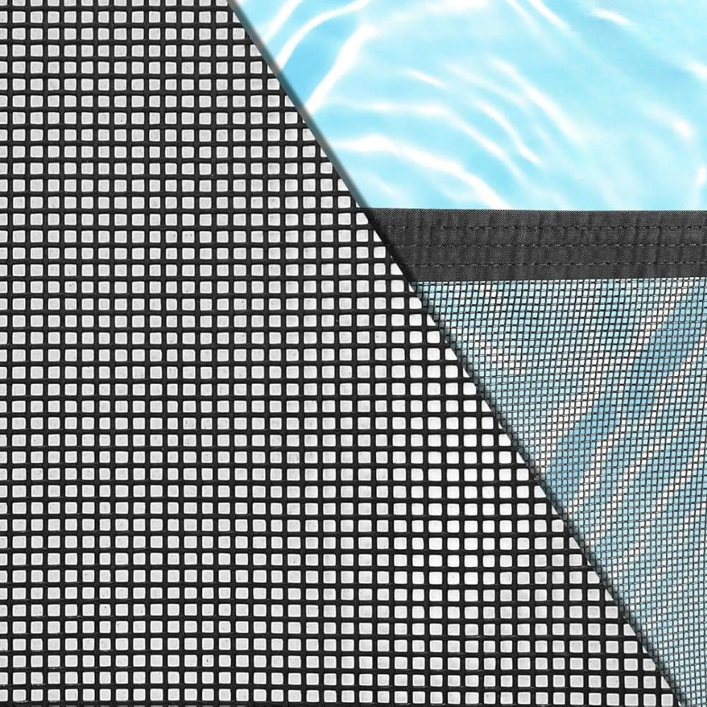 Pool Safety Fence with Teslin PVC Mesh and Rust Resistant Poles for Inground Pools