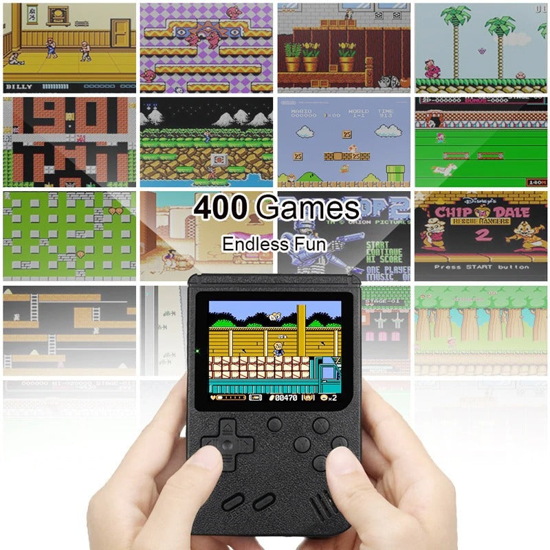 Handheld Retro Game Console with Built-In 400 and up Classic Games