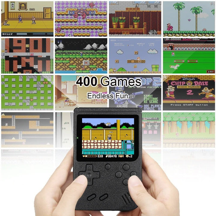 Handheld Retro Game Console with Built-In 400 and up Classic Games