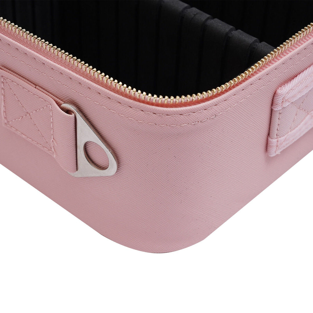 Makeup Organizer Case with Adjustable LED Mirror and Three Lighting Modes
