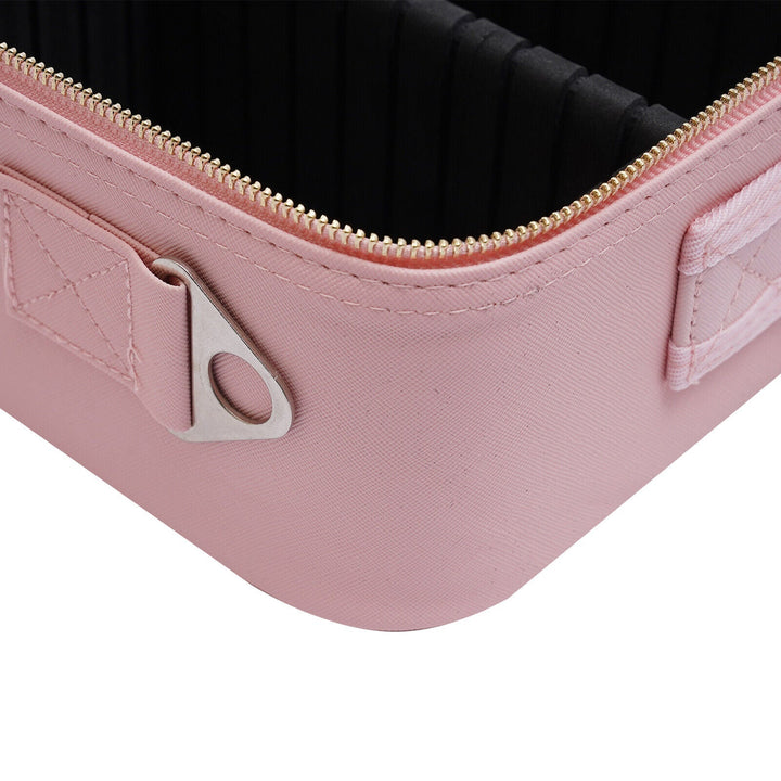 Makeup Organizer Case with Adjustable LED Mirror and Three Lighting Modes