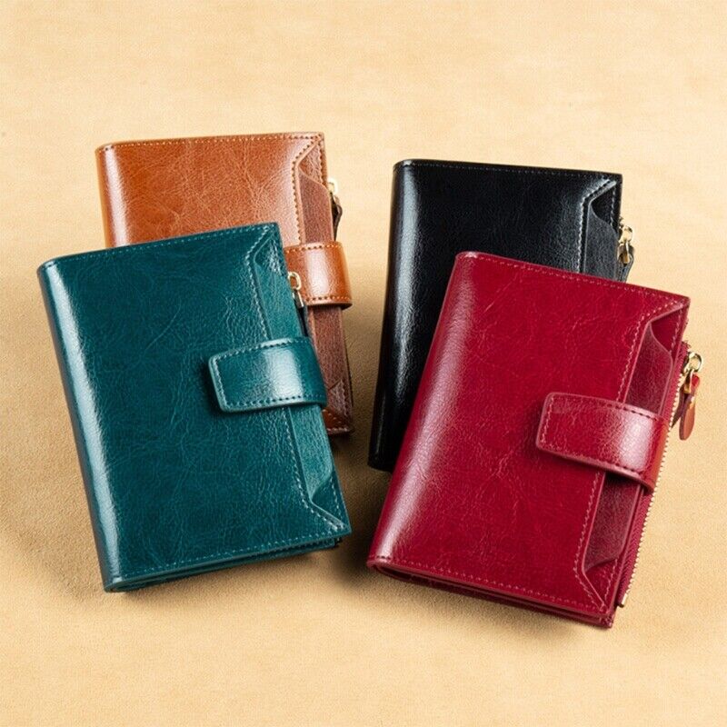 Multi-Pocket Wallet with RFID Blocking and Detachable ID Windows