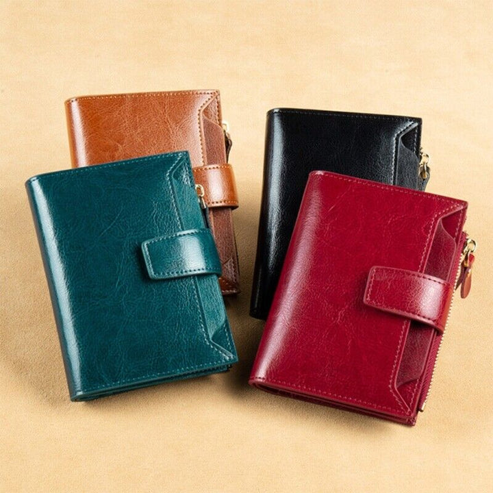 Multi-Pocket Wallet with RFID Blocking and Detachable ID Windows