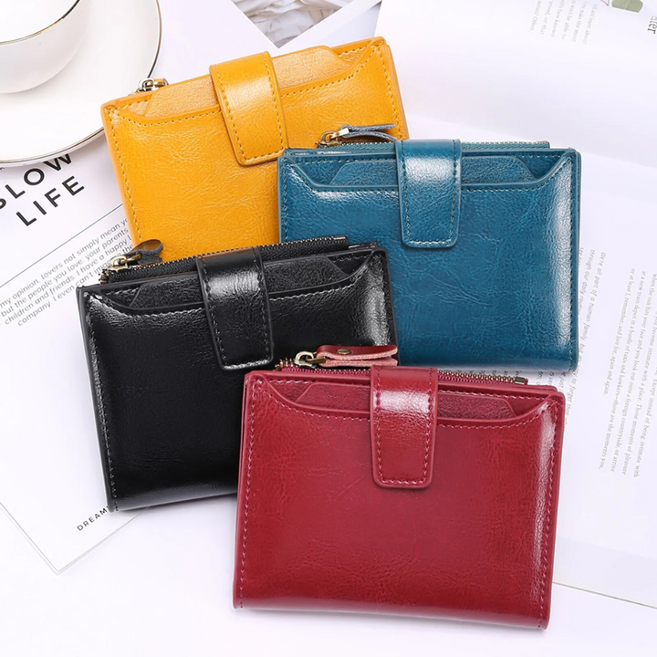 Multi-Pocket Wallet with RFID Blocking and Detachable ID Windows