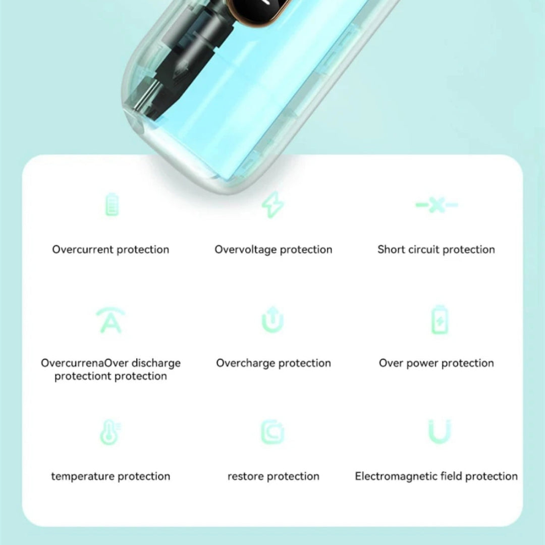 Portable Power Bank with LED Display and Dual Port Compatibility, 30000mAh