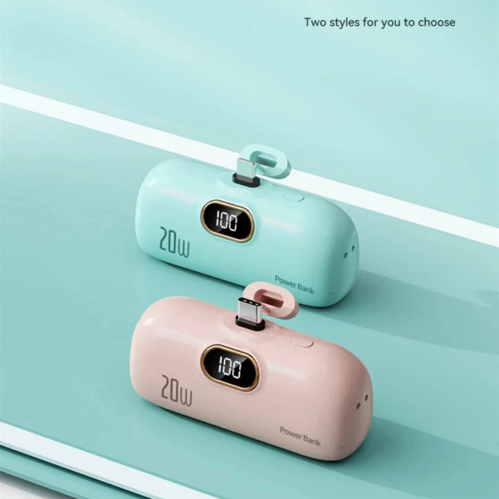 Portable Power Bank with LED Display and Dual Port Compatibility, 30000mAh