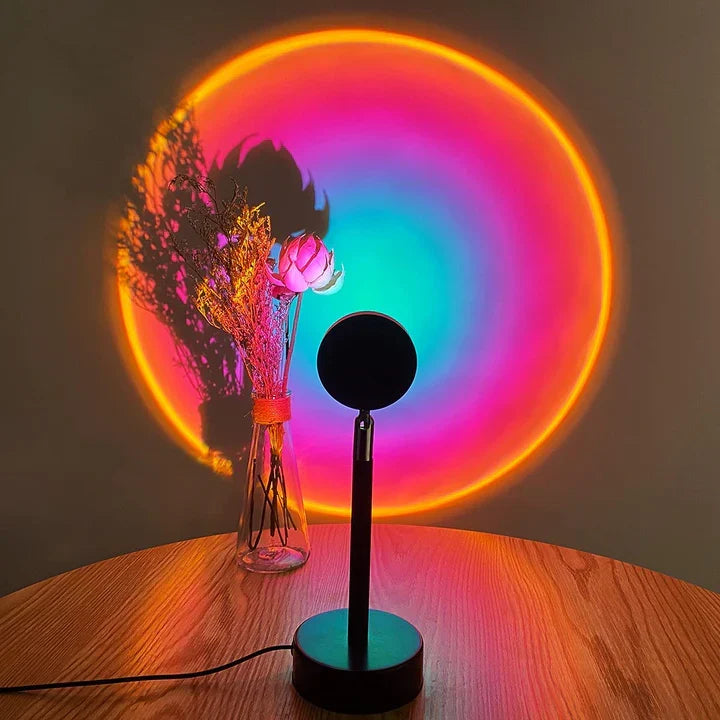 LED Sunset Lamp – Gradient Mood Light for Bedroom and Living Room