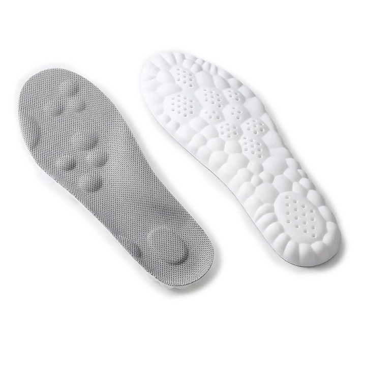 Massage Insoles with Textured Points and Arch Support, Trimmable Full Length