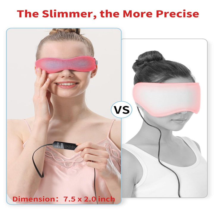 Heated Eye Mask with Graphene Technology and Five Heat Settings, Adjustable Strap