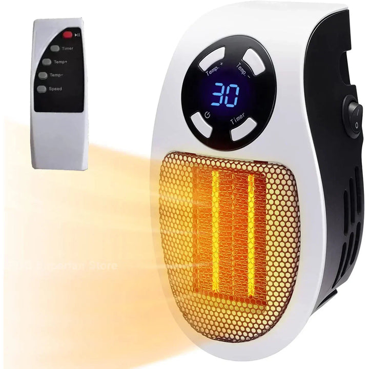 Portable Space Heater with Tip Over Protection and Overheat Shutoff