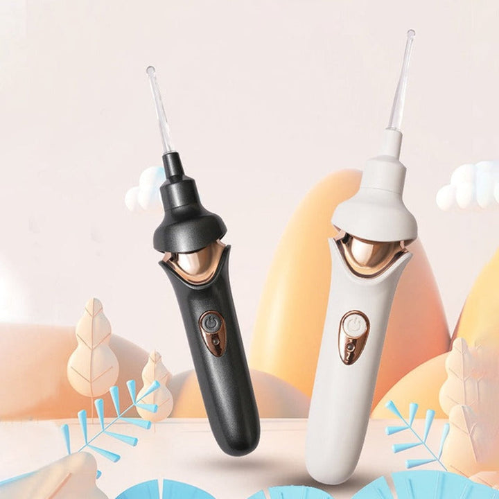Ear Wax Vacuum with Built-In Light and Soft Silicone Tips, 5 Replacement Tips
