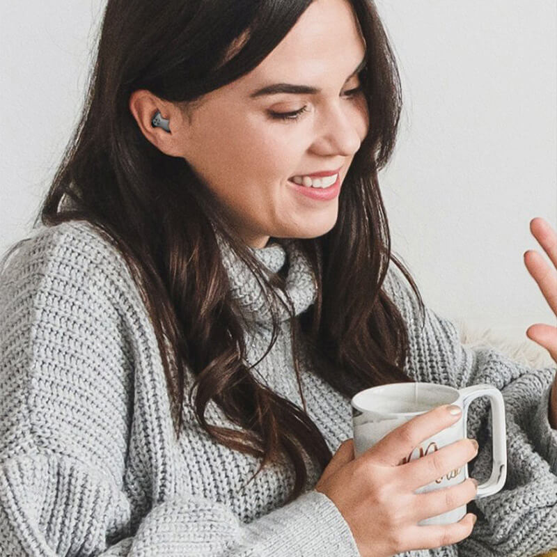 Wireless Sleep Earbuds with Ergonomic Low Profile Design and IPX5 Sweat Resistance