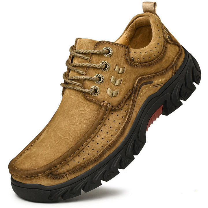 Orthopaedic Ankle Boots with Arch Support and Slip-Resistant Sole, Black Leather